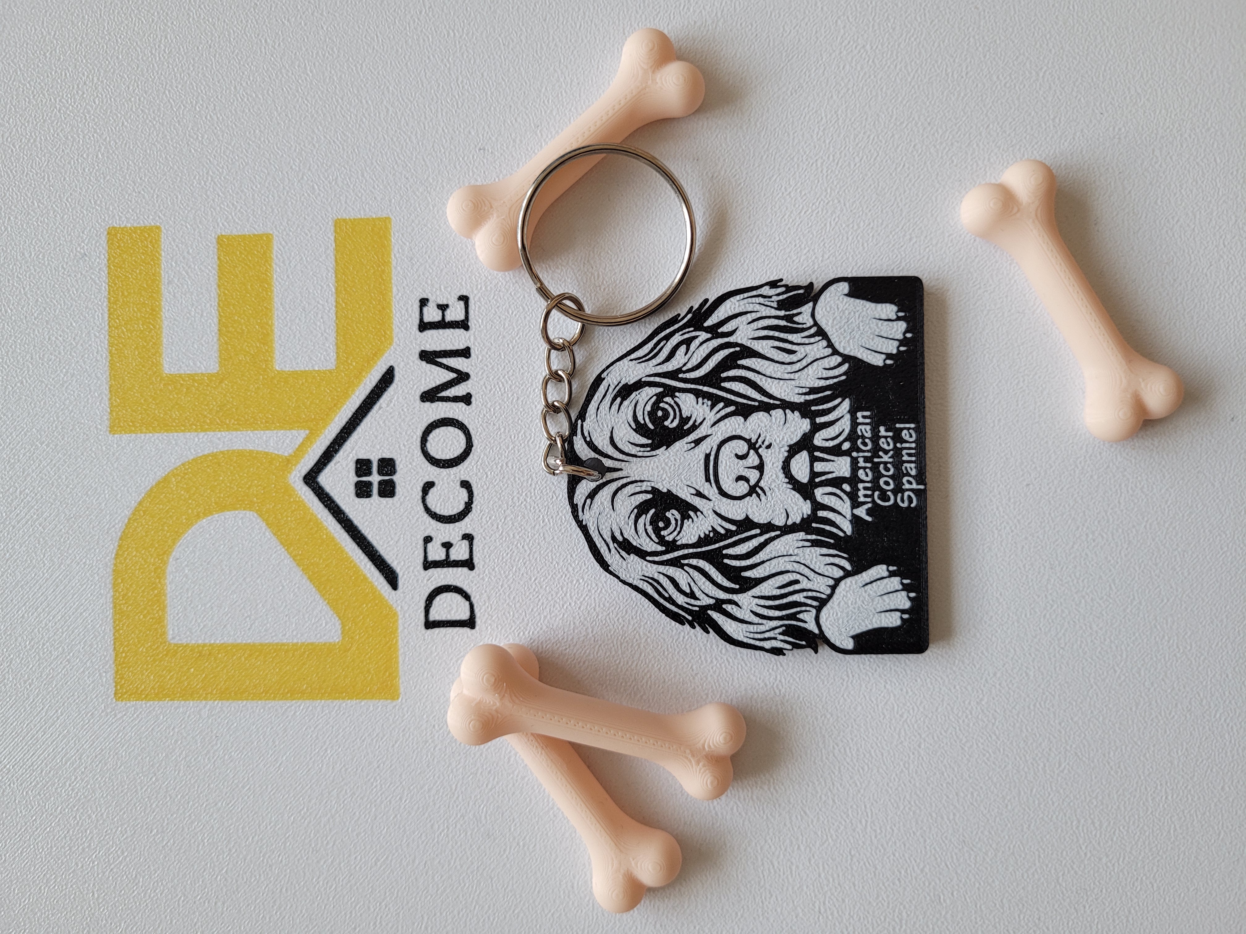 American Cocker Spaniel Keychain