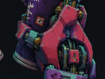 Mano Robot con Spray