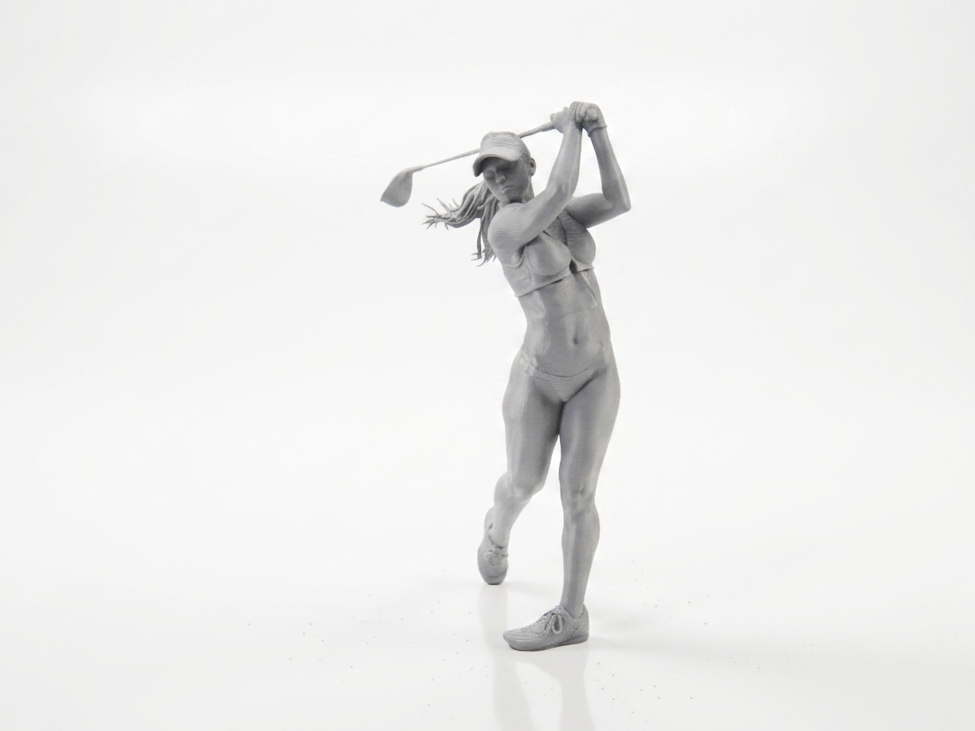 Golf Babe Female Golfer Figurine 3D Printable