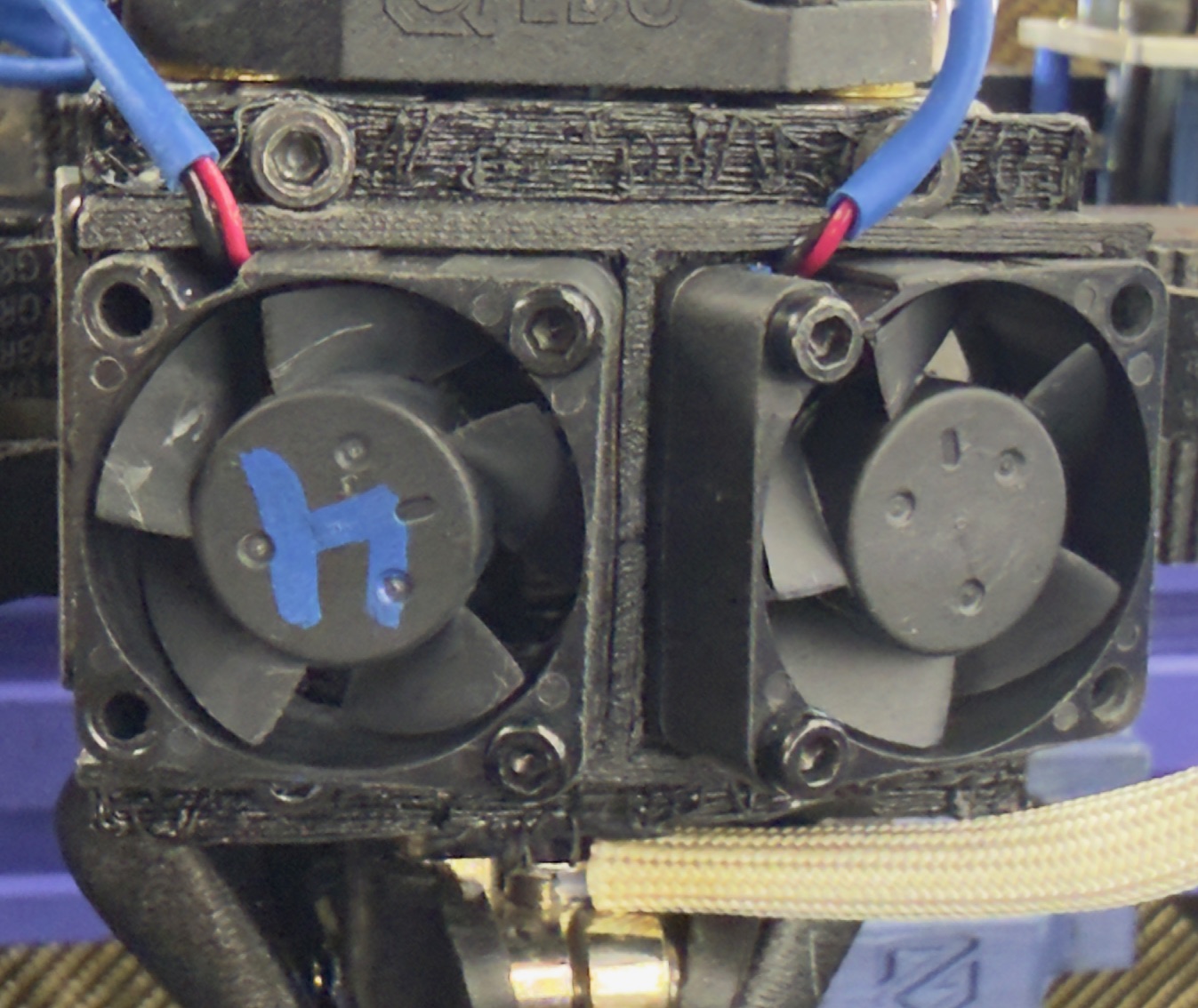 Fan Radiator: Dual 2510 to 40mm adapter