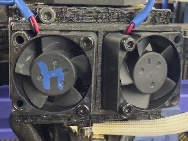 Fan Radiator: Dual 2510 to 40mm adapter