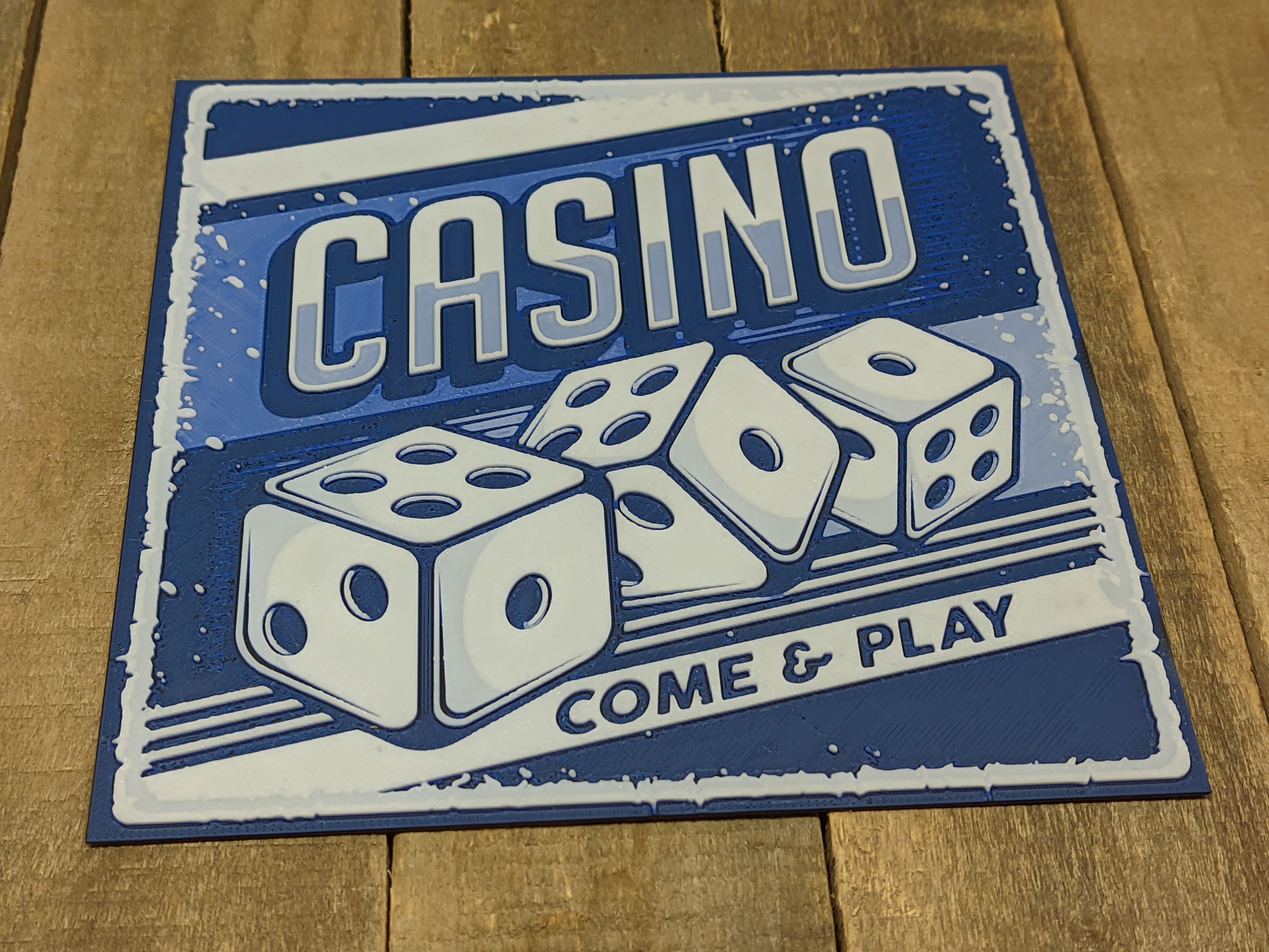 Casino #1 - Come & Play (Dices Edition) HueForge