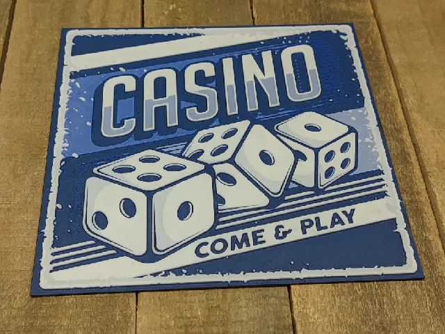 Casino #1 - Come & Play (Dices Edition) HueForge