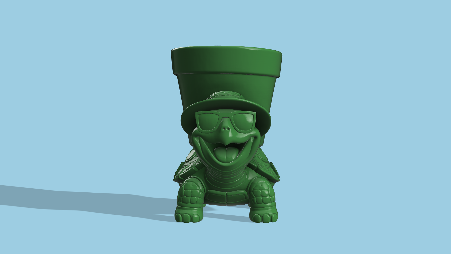 Miniatura 2 do modelo 3D Epic Turtle Planter