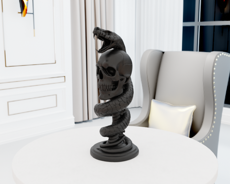 Miniatura 9 do modelo 3D Snake Skull