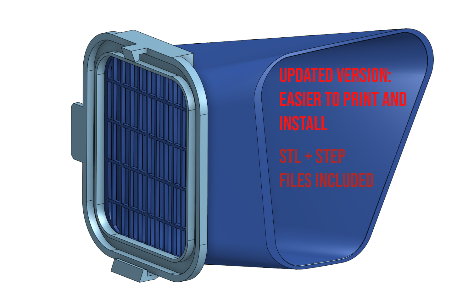 Updated version: Boost Your BMW G01 with the Ultimate Air Intake Funnel - STL/STEP files