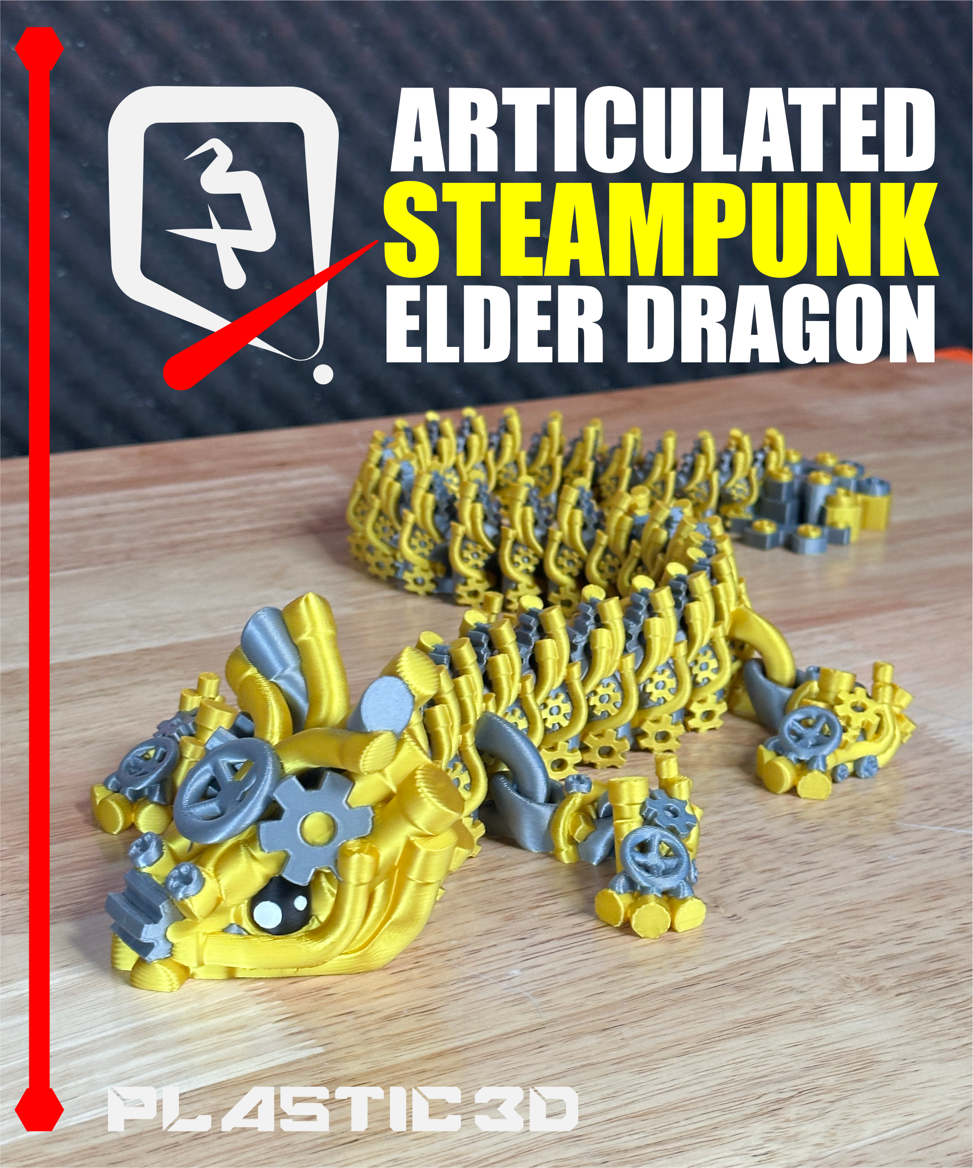 Steampunk Dragon Elder — The Seamless Clockwork Legend — thumbnail 6