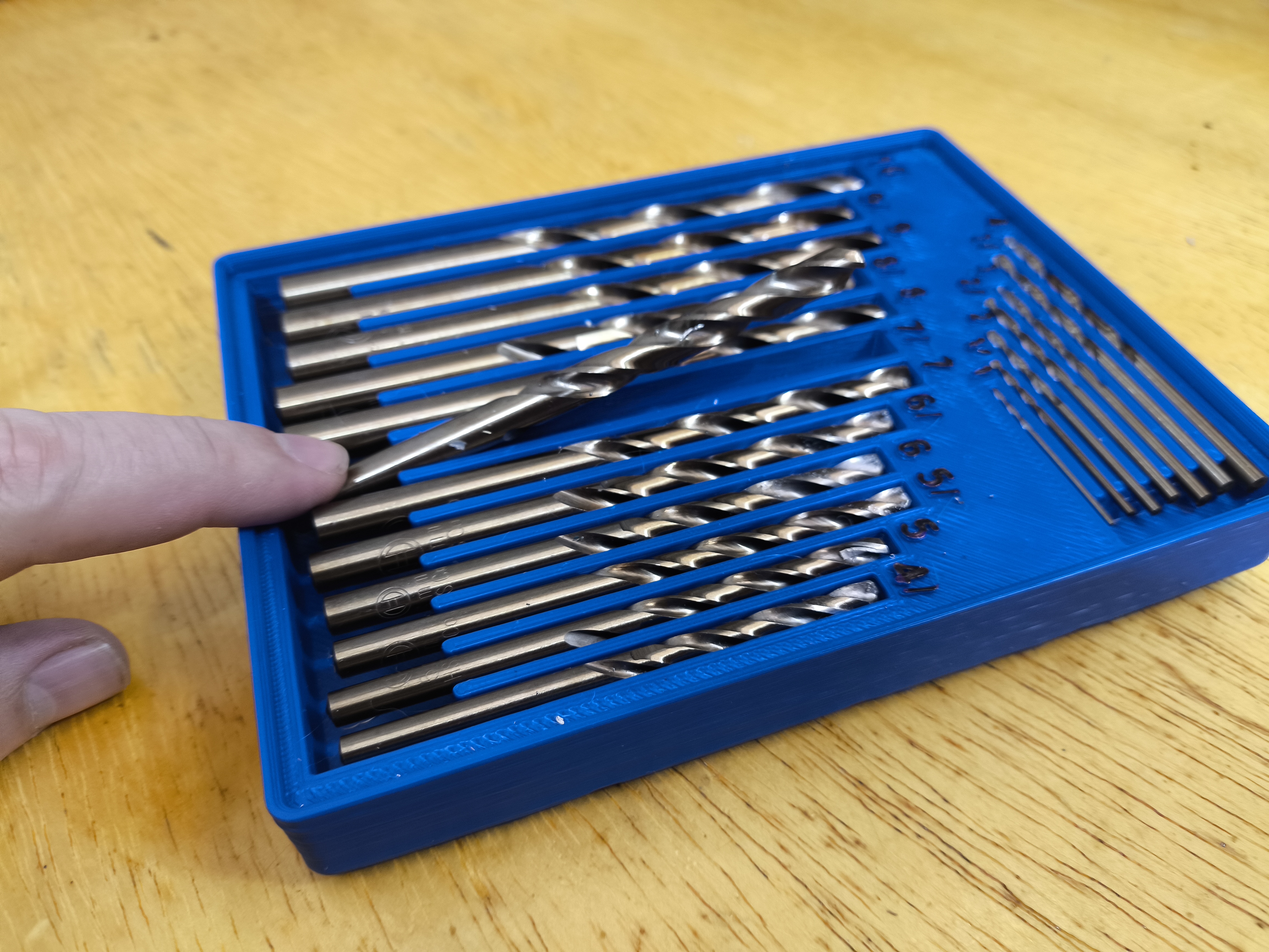 Gridfinity 3x2 - Metric 19 pcs Drill Bit Set