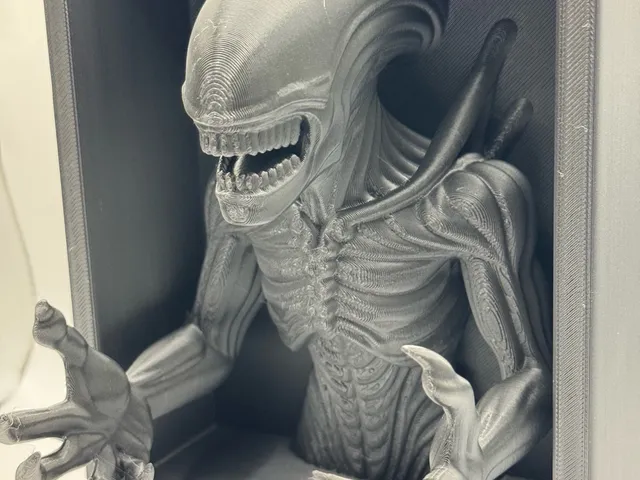 Shadow Box 3D Alien Xenomorfo.