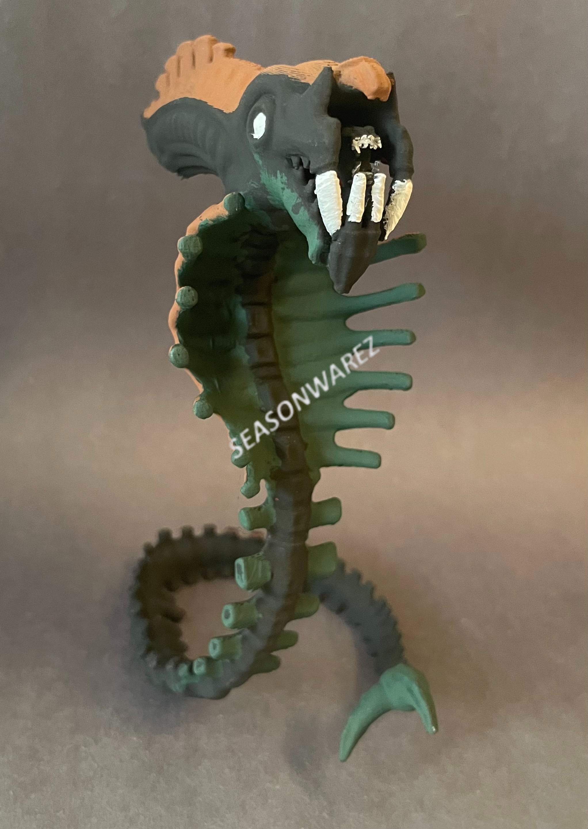 Snake Alien - Xenomorph Vintage Toy 3D model by seasonwarez