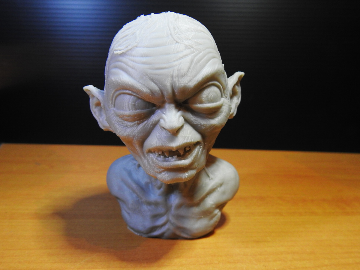 Golum Bust from Lord Of The Rings 3D model thumbnail