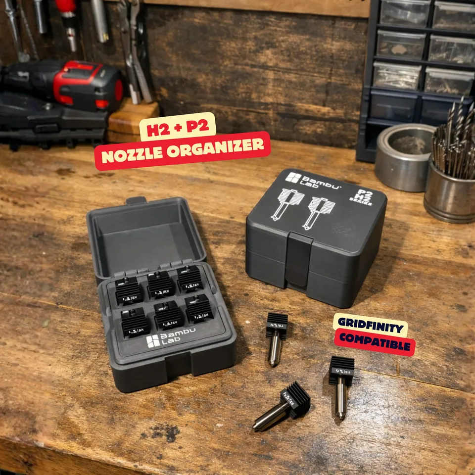 BAMBULAB P2 + H2 SERIES HOTEND BOX / NOZZLE BOX / PRINTER