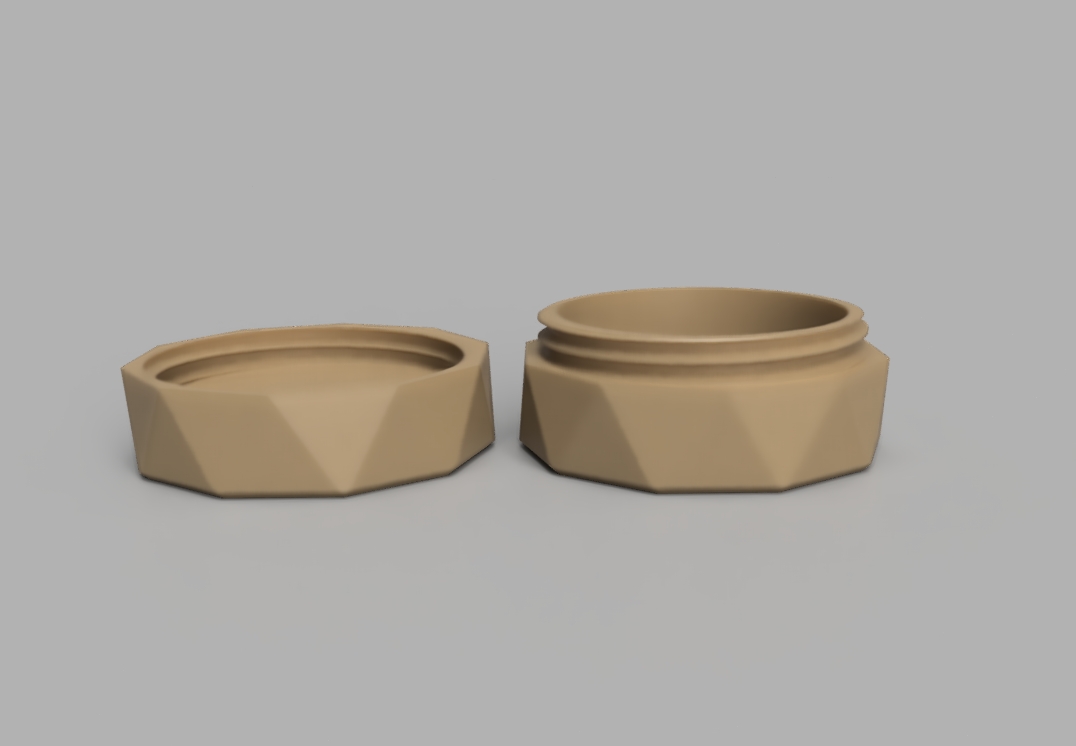 Miniatura 4 do modelo 3D Simple Polygonal Pill Box