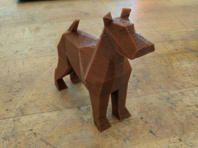 Low Poly Fox Terrier - Geometric Dog Figurine & Desk Statue