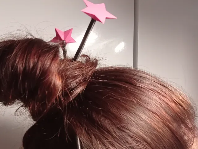 Long Hair Pin (Star) -multicolor