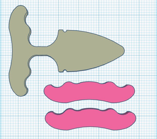 Another Push Knife Trainer by Peter Ennist | Download free STL model ...