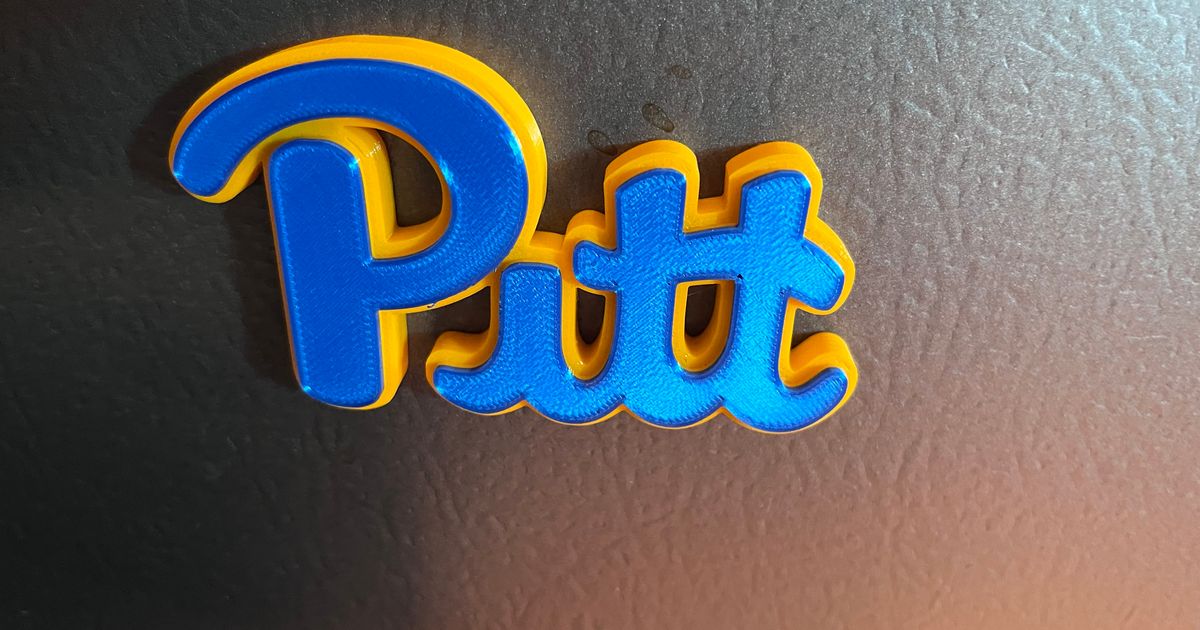 Pitt Refrigerator Magnet by rsoltys | Download free STL model ...