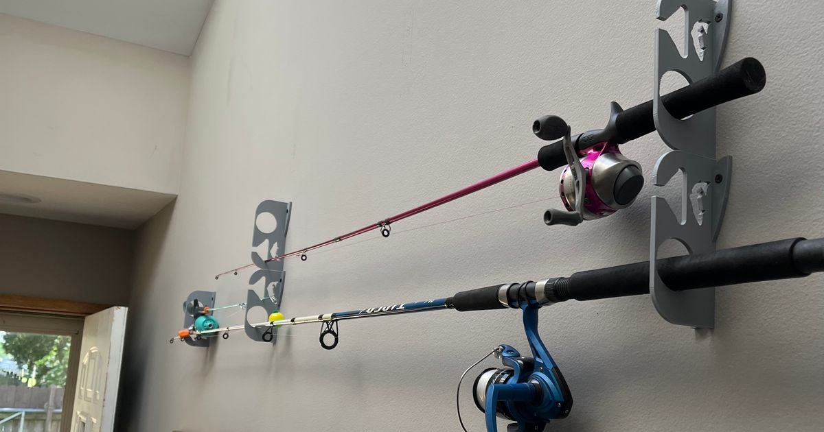 Fishing Rod Wall Hanger by zBoat0124 | Download free STL model ...