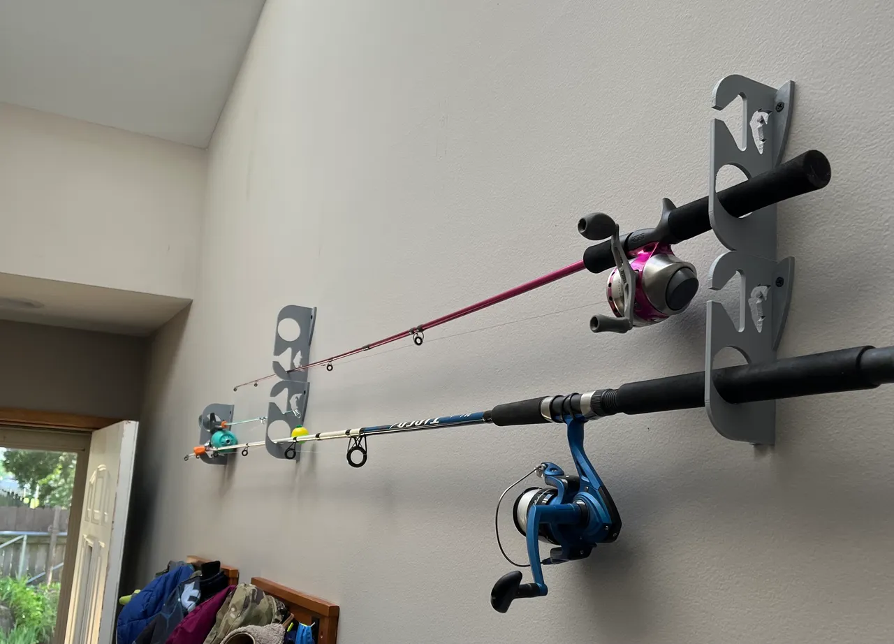 Fishing Rod Wall Hanger by zBoat0124 Download free STL model