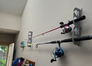 Fishing Rod Wall Mount by automontronic, Download free STL model