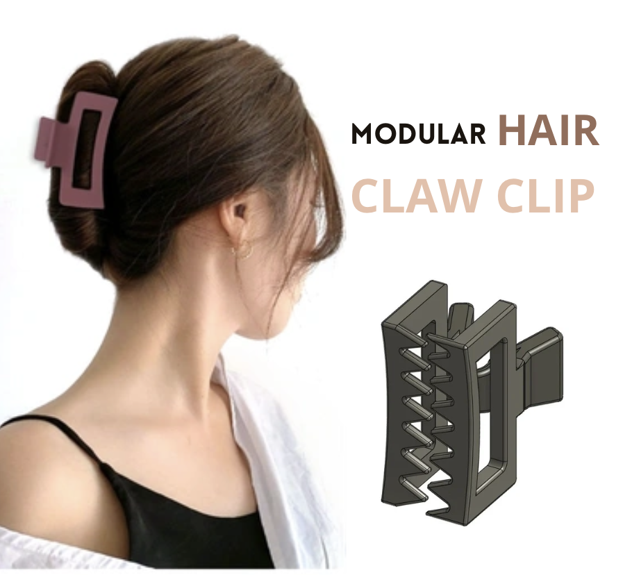Modular hair claw clip V3