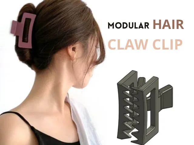 Modular hair claw clip V3
