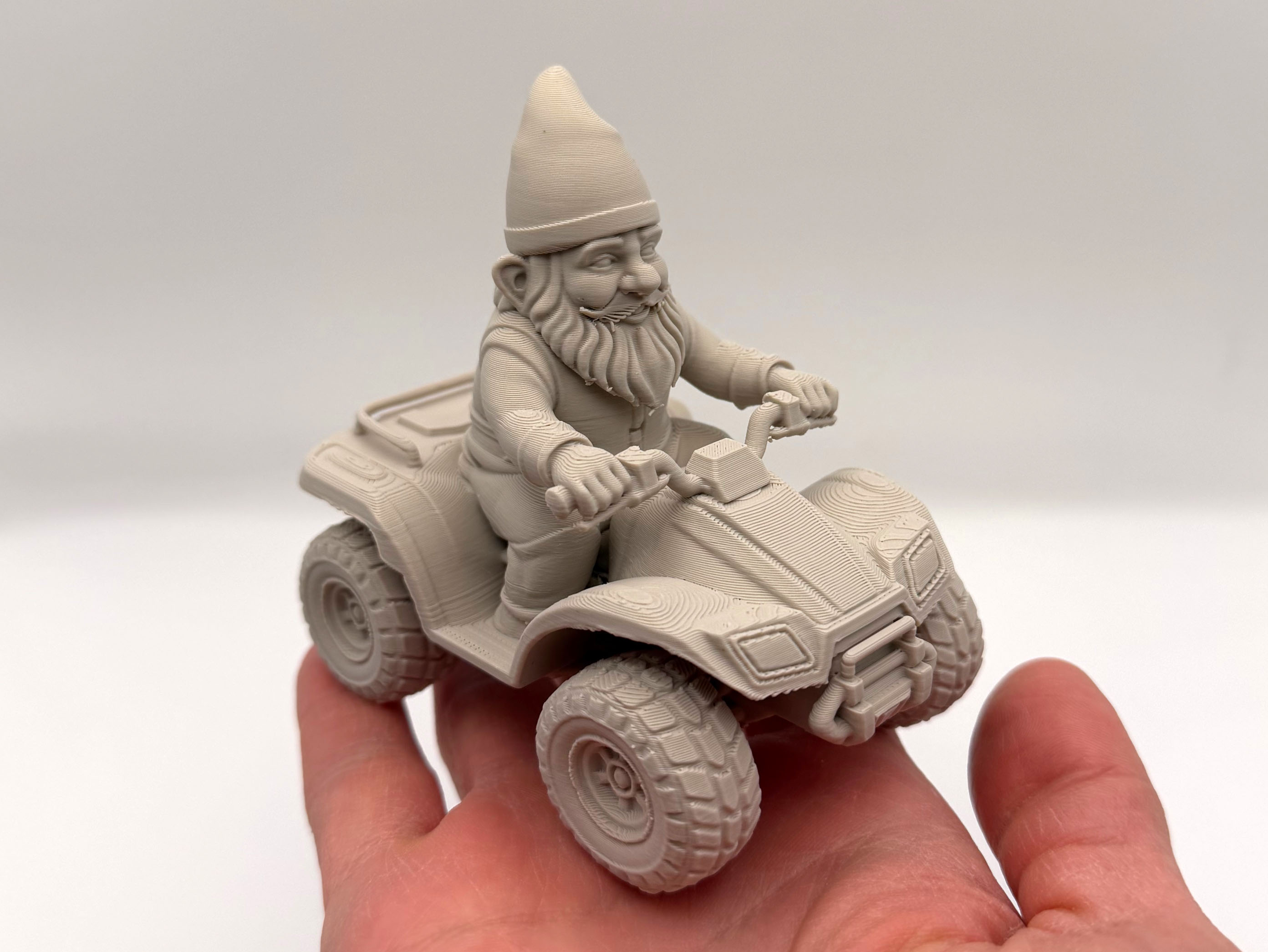 Garden Gnome on ATV