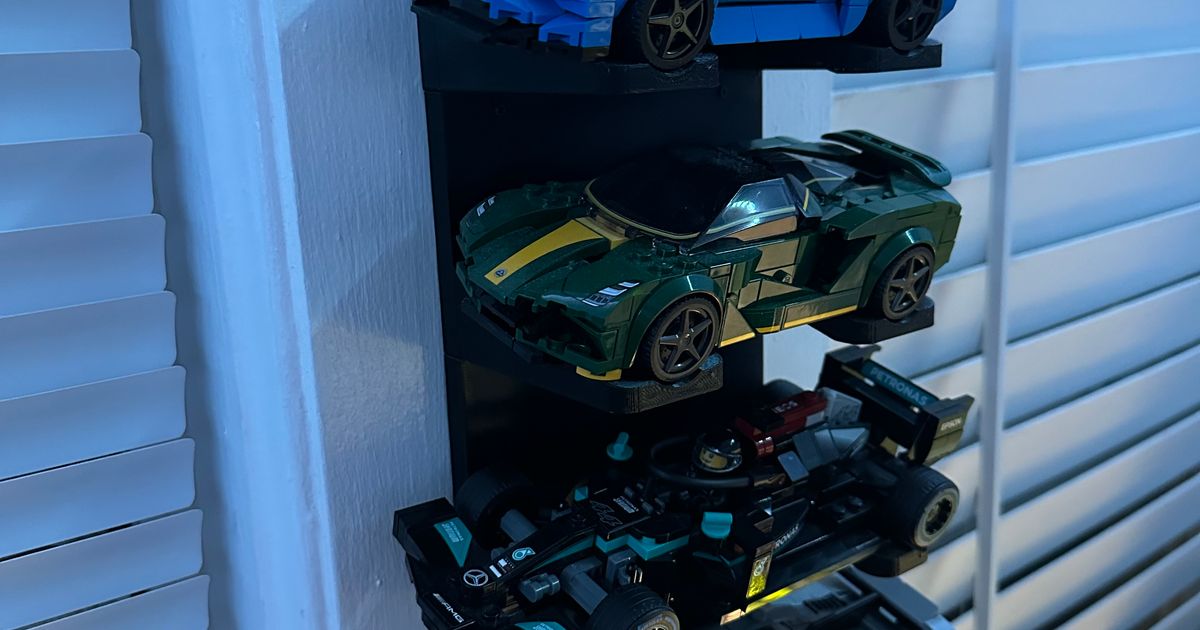 Lego Speed Champions Vertical Wall Mount By Dj Walsh 