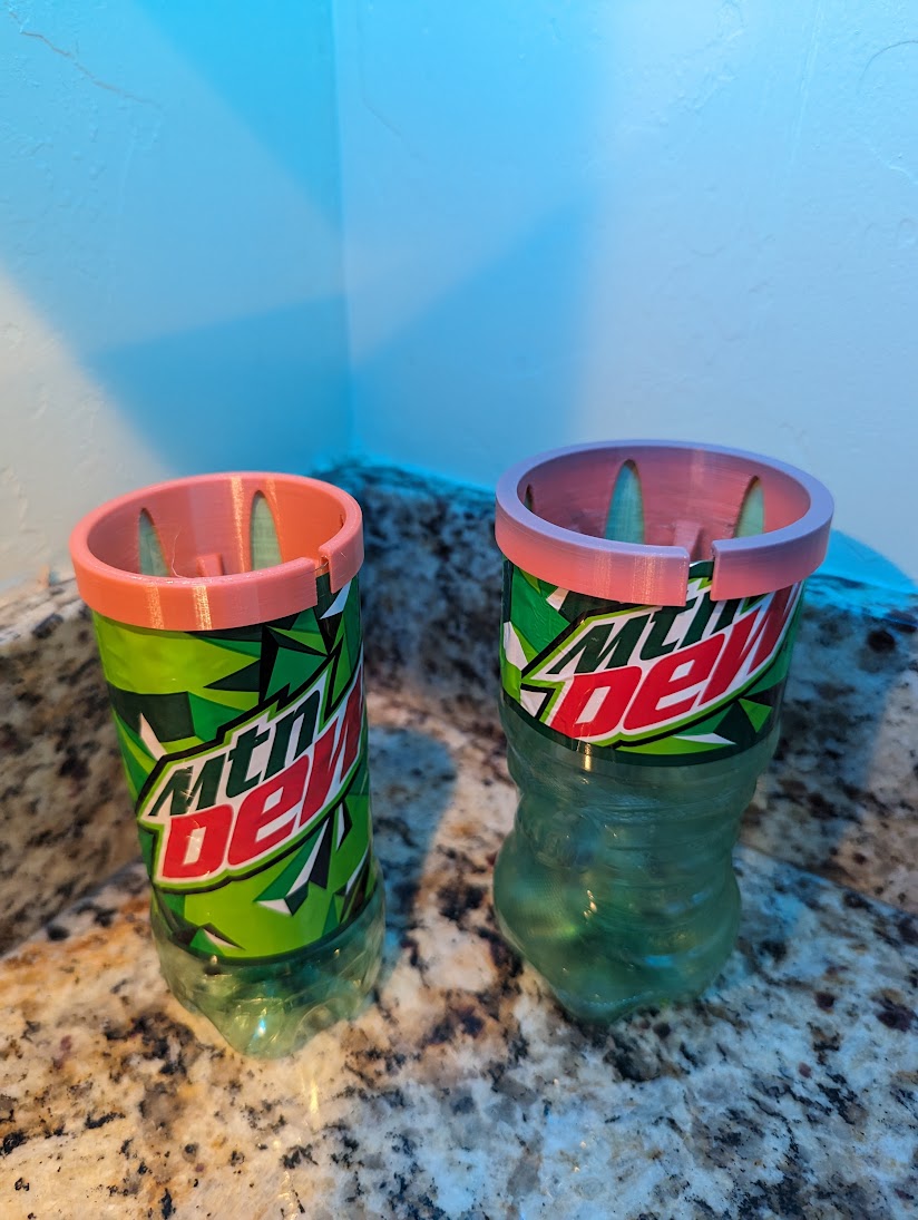 Soda Bottle Avocado Pit Holder