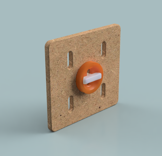 Skadis T-Clip mini - parametric 3D model thumbnail