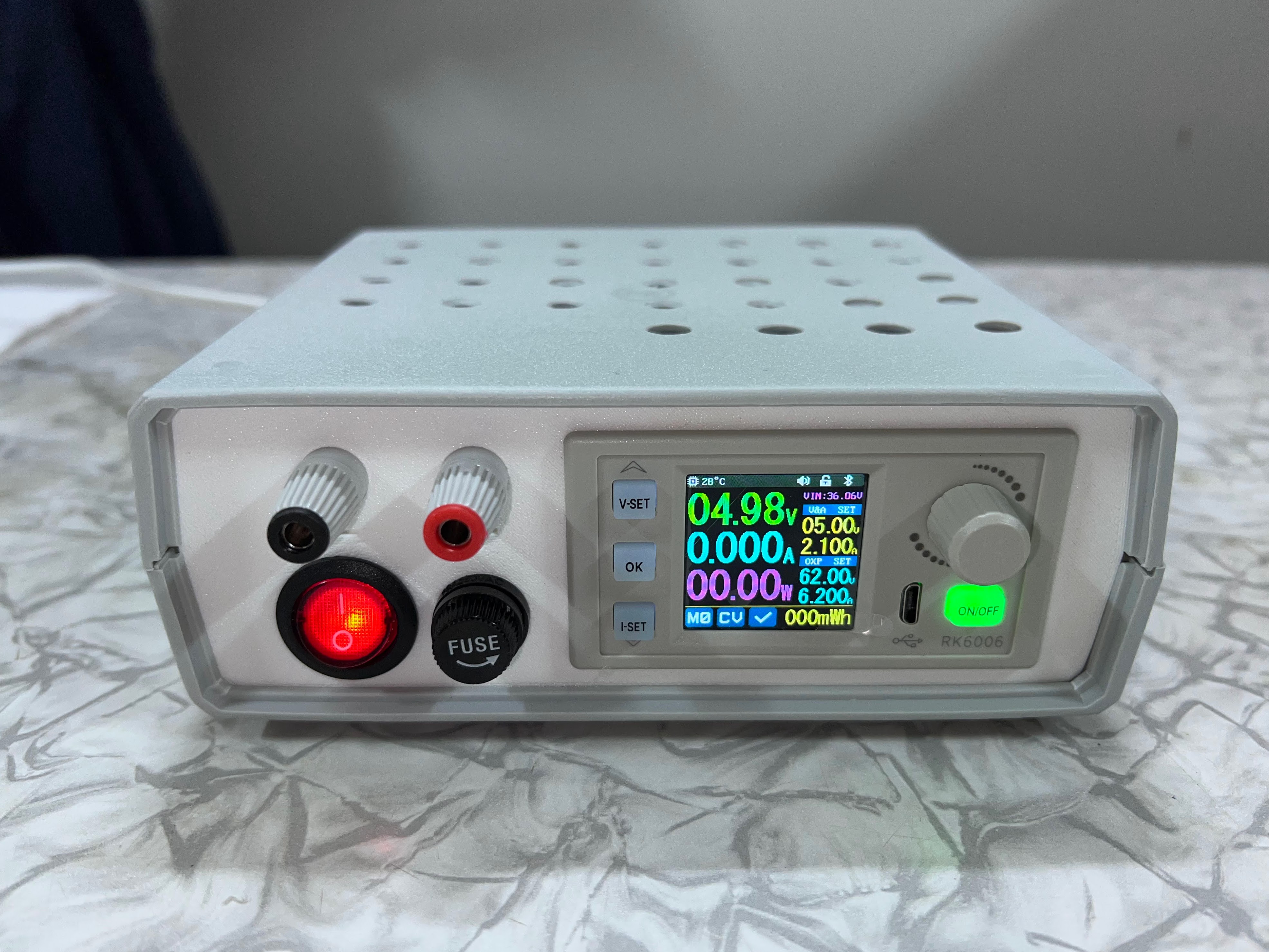 Panels for case Kradex Z4AJ and RuiDeng DPS5005 or RK6006 DC-DC power supplies
