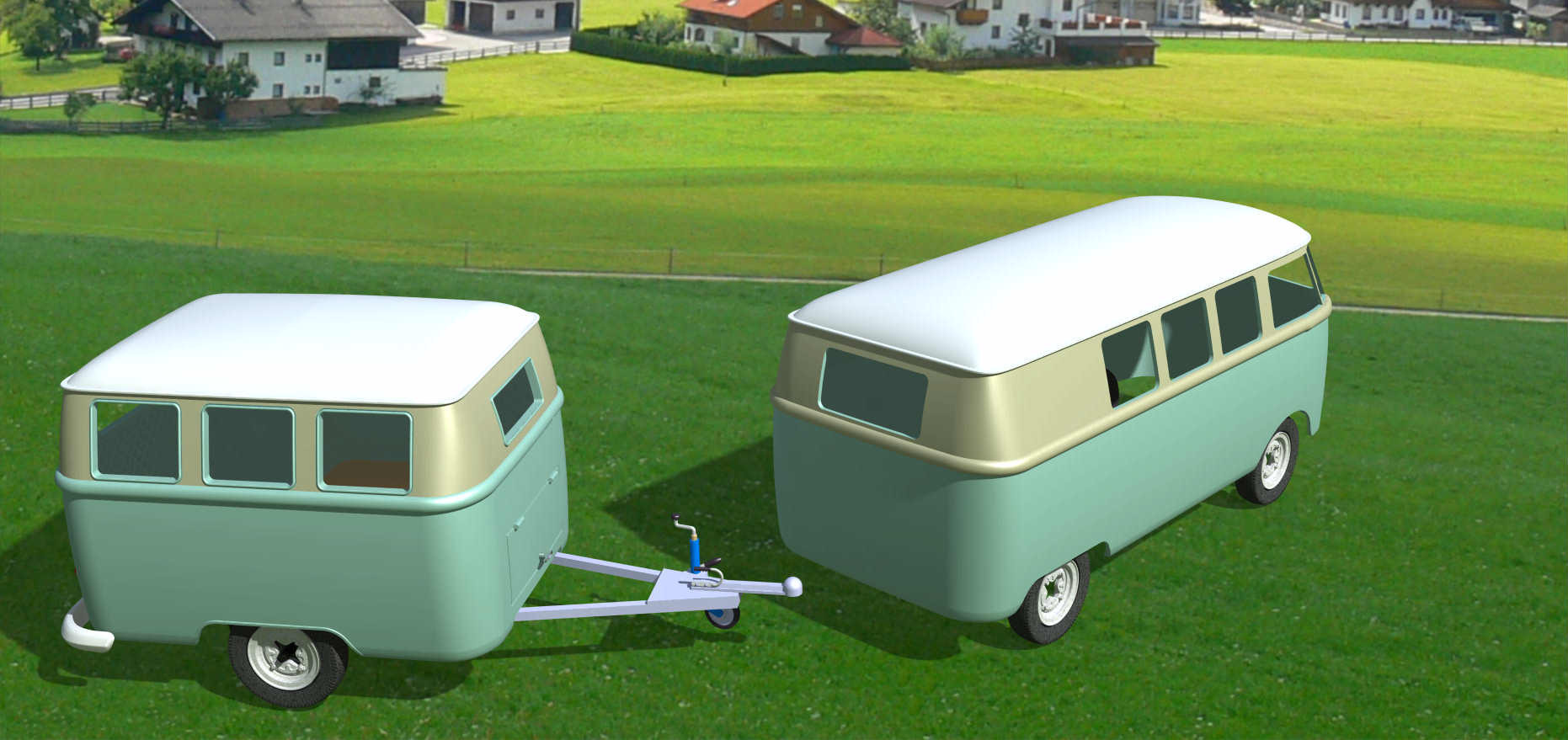 VW T2 STYLE TRAILER - REVISED DESIGN