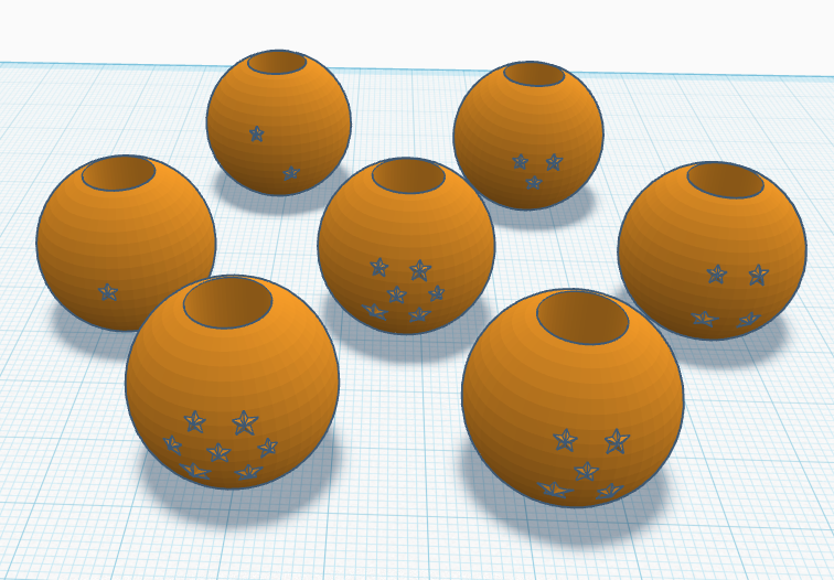 Dragon ball beads
