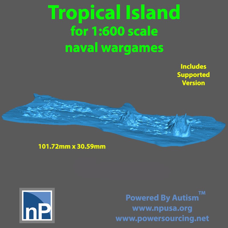 1/600 scale Tropical Island 02