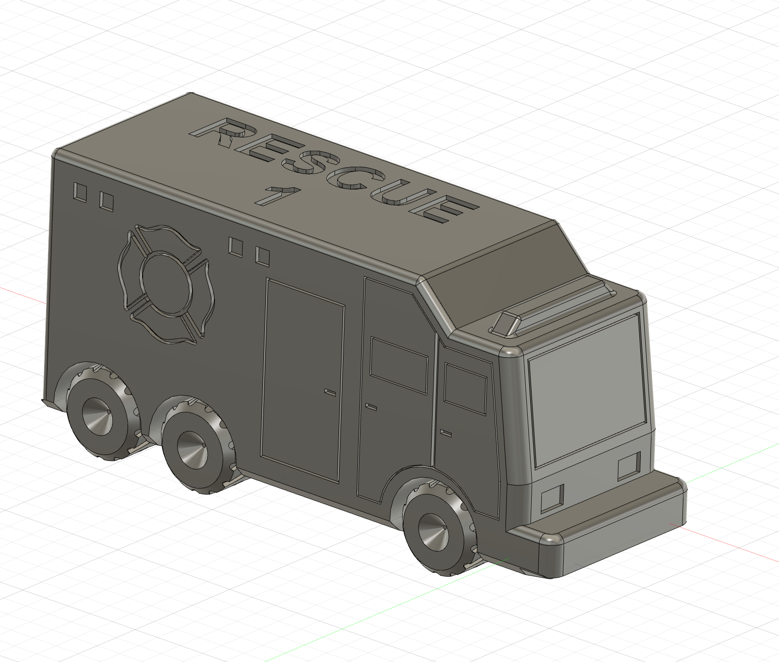 PiP Rescue Truck by Matt Kay | Download free STL model | Printables.com