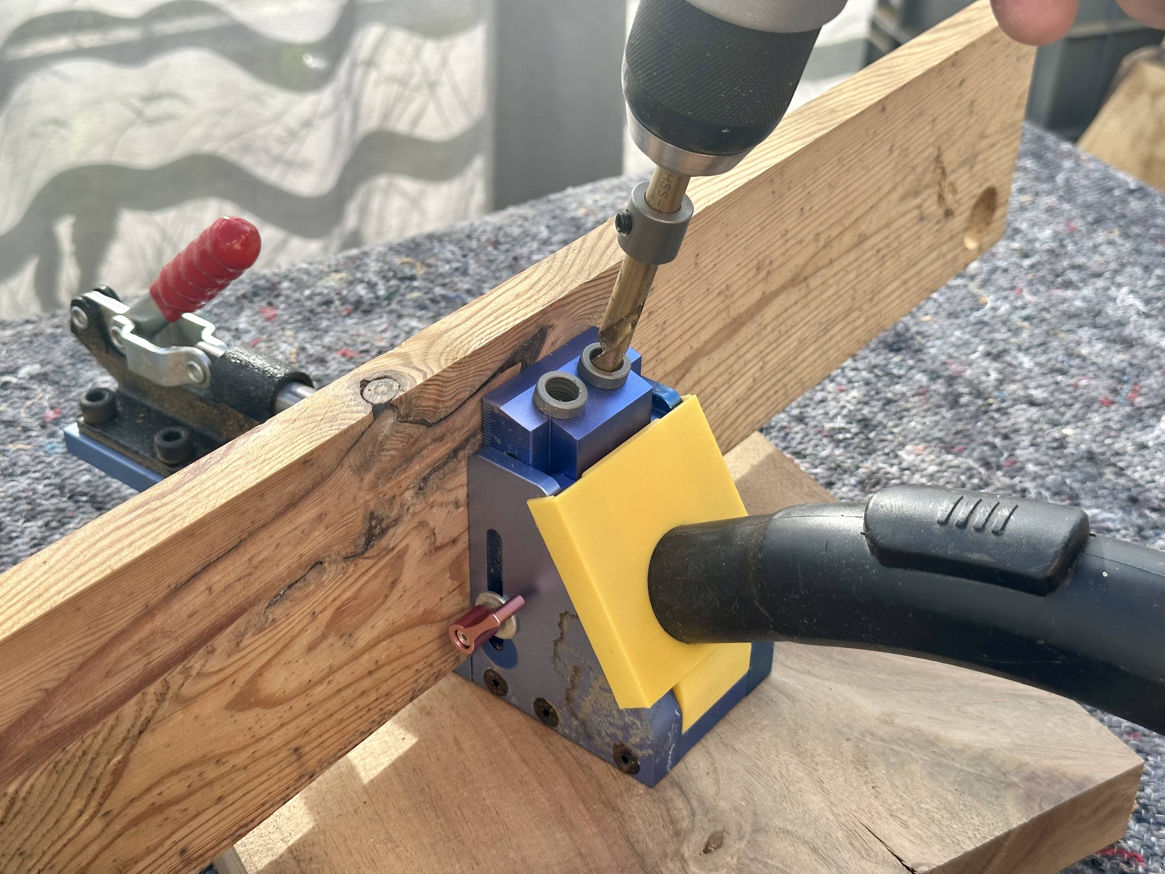 Vacuum Port for Pockethole Jig XK2 for 34mm hose by trudslev