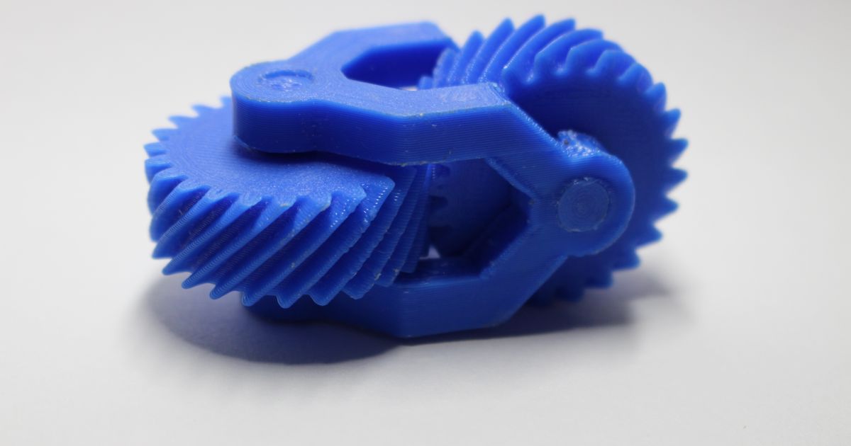 Helical Fidget Gears by Andrew Deml | Download free STL model ...