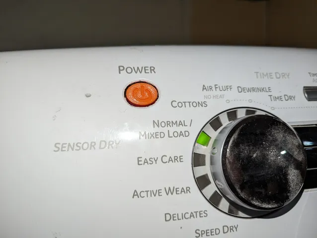 GE Dryer Power Button