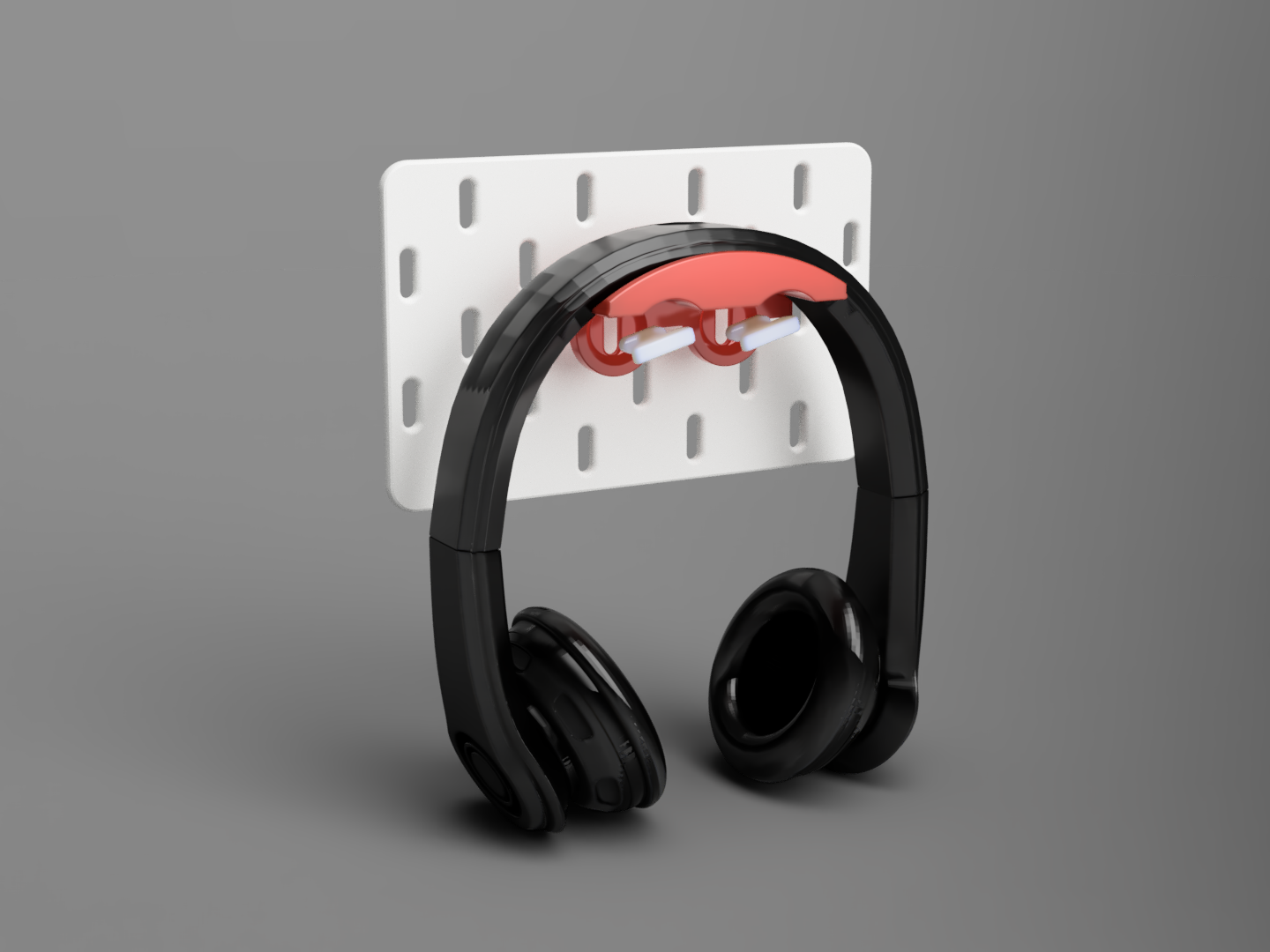 Ikea Skadis Headphones Mount