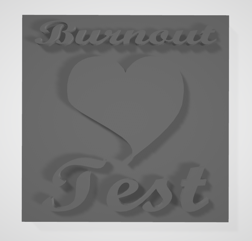 Burnout test for castable resins & colorless natural PLA