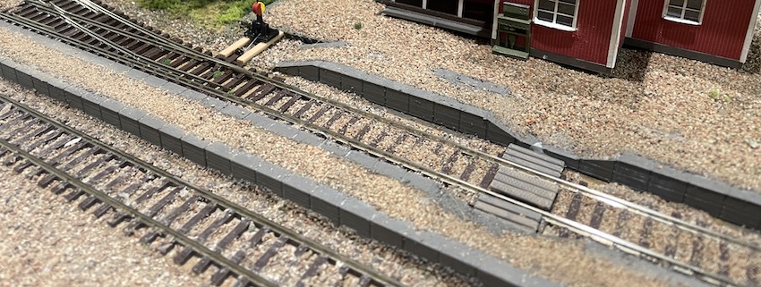 Trainstation plattform H0