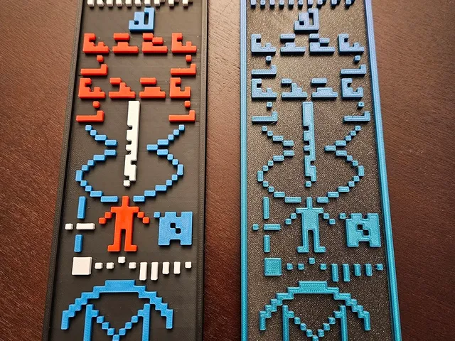 Magnetic multicolor Arecibo Message