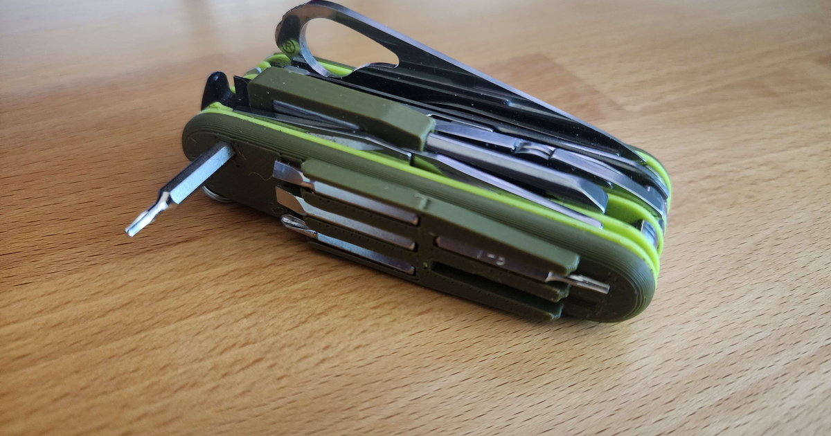 Victorinox 91mm Precision Bit Holder + Driver Scale by visualplastik Download free STL model