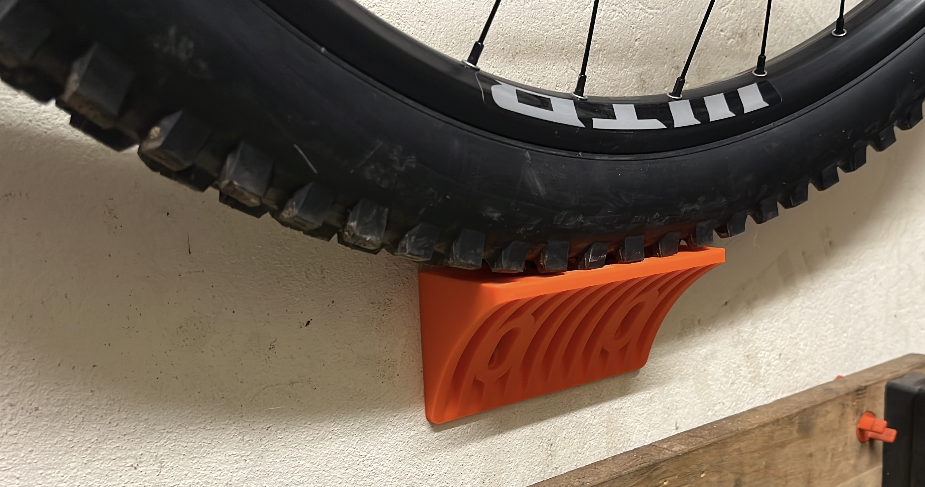 Wall Mounted Bike Wheel Support Plate