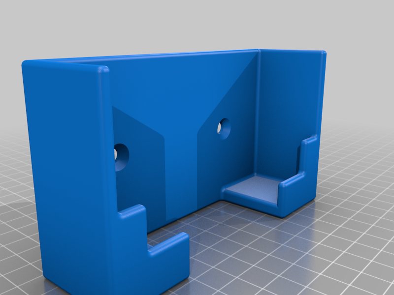 Miniatura 3 do modelo 3D Double socket wall mount