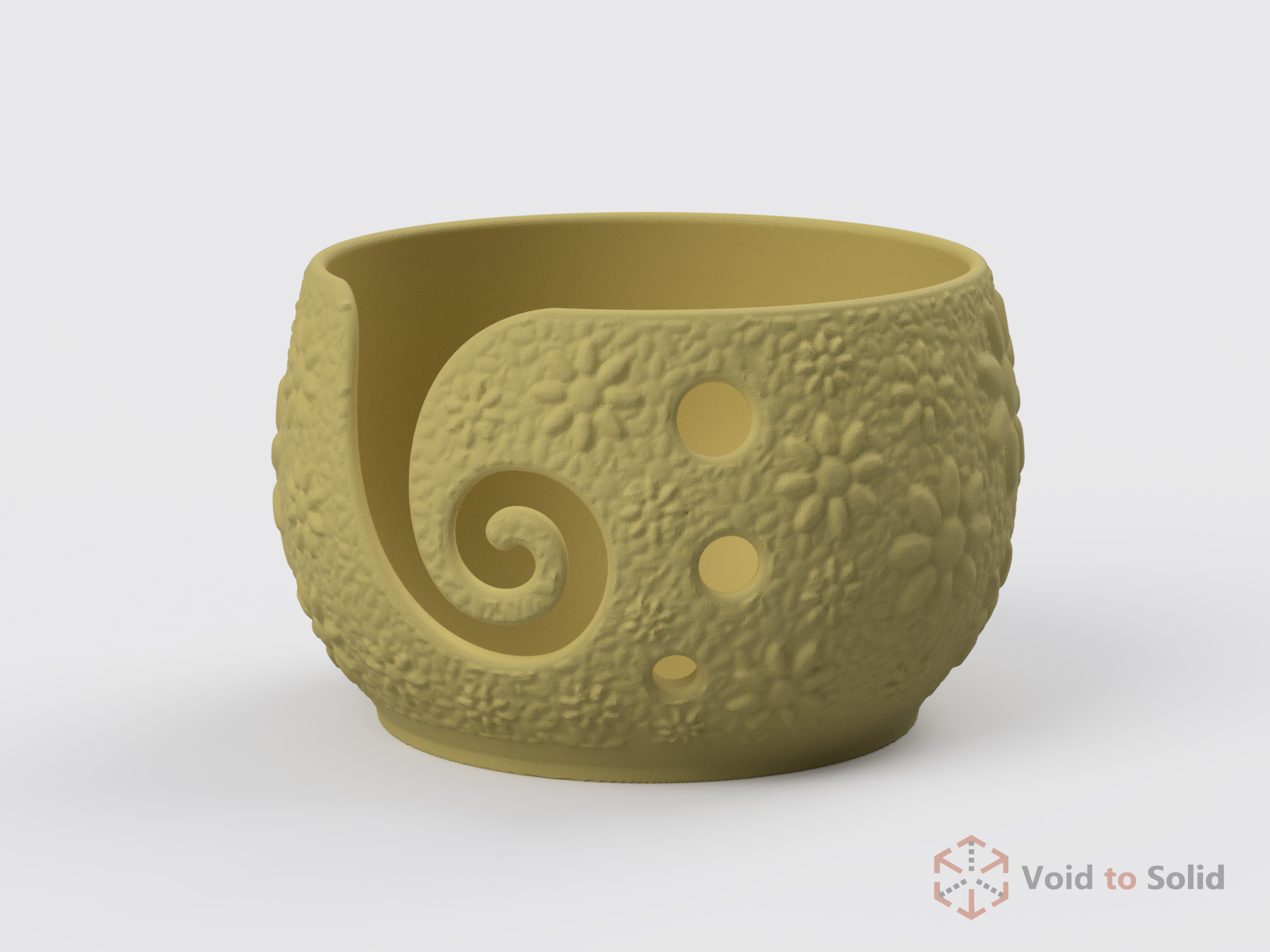 Yarn Bowl | Flower Pattern