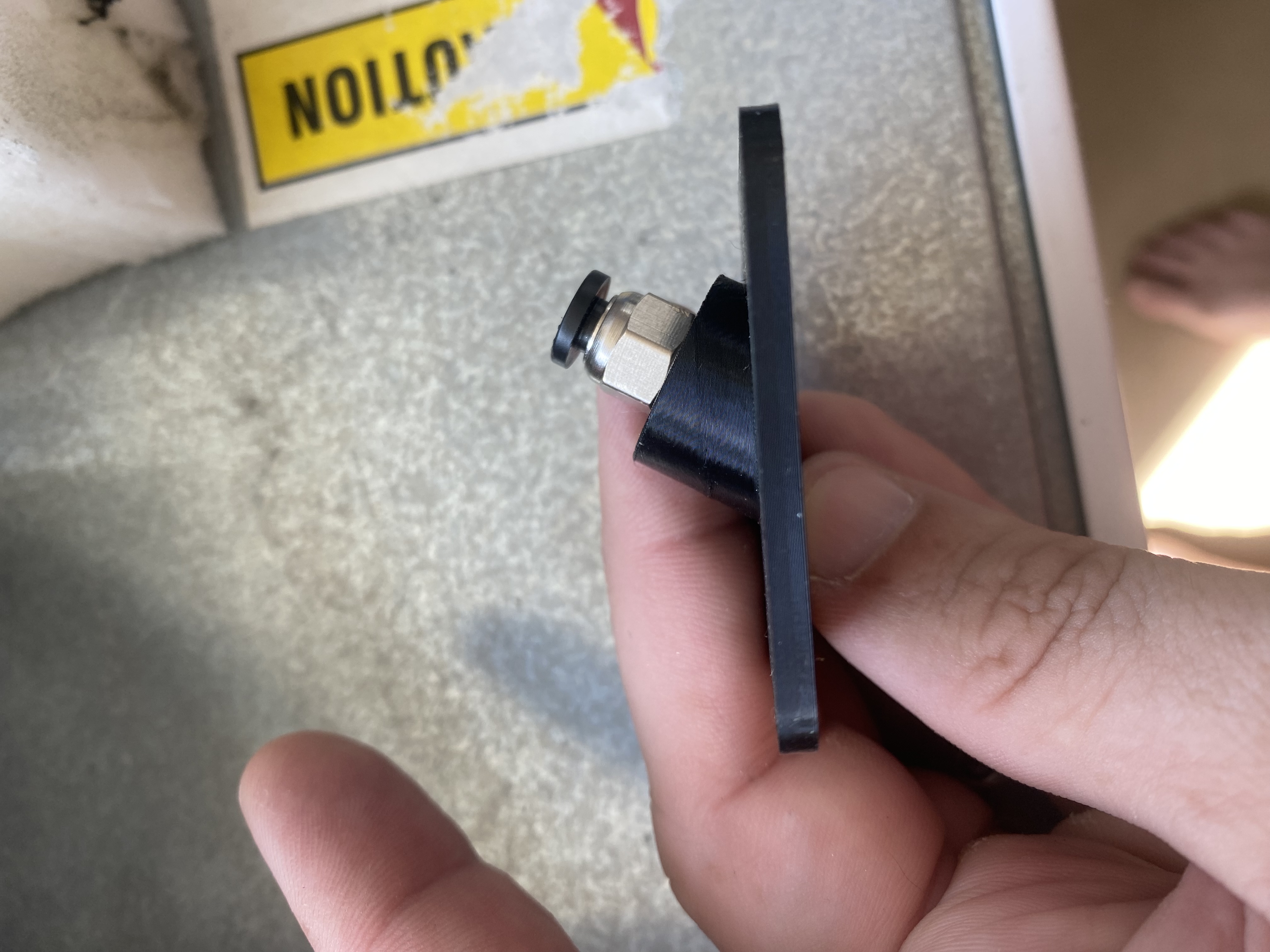 Angled PTFE guide