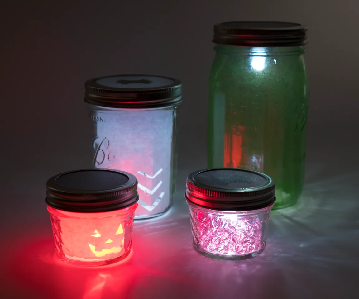 LED Mason Jar Lanterns - Becky Stern