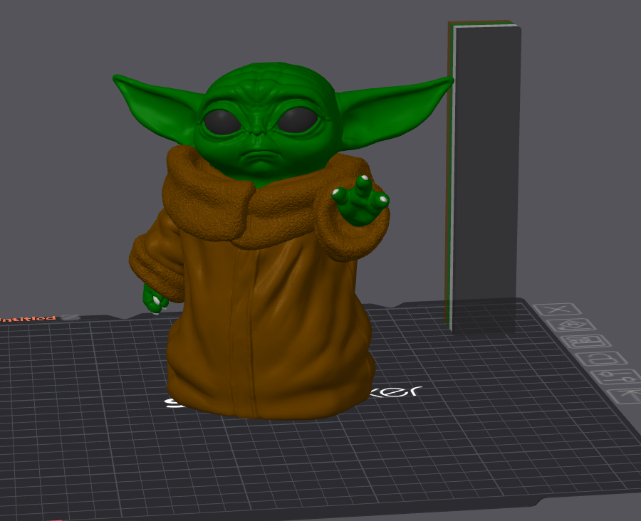 Grogu Baby Yoda Snapmaker U1 precolored Project