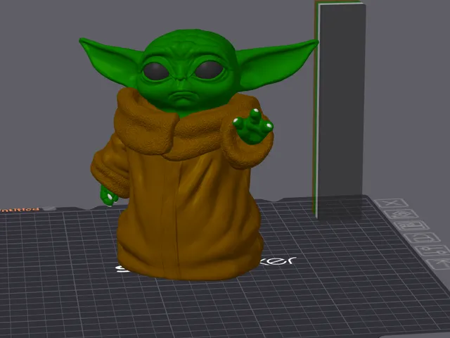 Grogu Baby Yoda Snapmaker U1 precolored Project